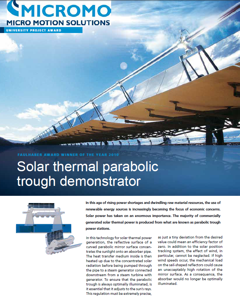 Micromo Solar Demonstrator