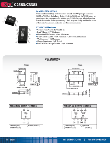 C238S/C338S MOSFET Relay