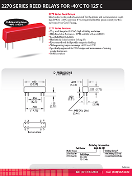 Coto Tech - 2270 data sheet