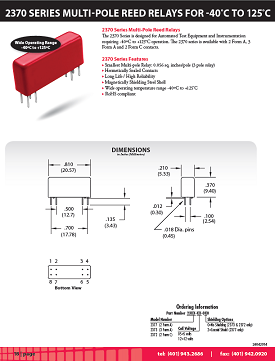 Coto Tech - 2370 data sheet