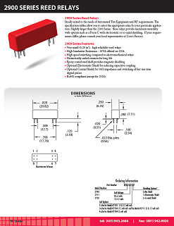 Coto Tech - 2900 data sheet