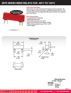 Coto Tech - 2970 data sheet