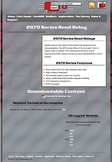 Coto Tech - 2970 series reed relay