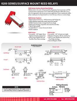 Coto Tech - 9200 Series data sheet