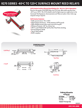 Coto Tech - 9270 data sheet