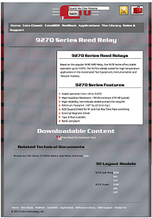 Coto Tech - 9270 series reed relay