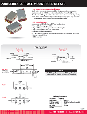 Coto Tech - 9900 datasheet