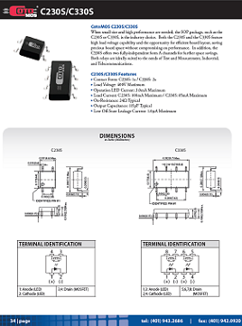 Coto Tech - C230S/C330S datasheet