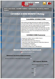 Coto Tech - C230S/C330S mosfet