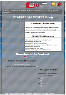 Coto Tech - C234S/C334S mosfet relay