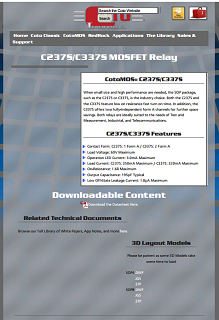 Coto Tech - C237S/C337S mosfet relay