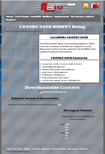 Coto Tech - C245S/C345S MOSFET relay