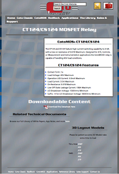 Coto Tech - CT124/CS124 mosfet relay