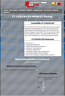 Coto Tech - CT135/CS135 relay