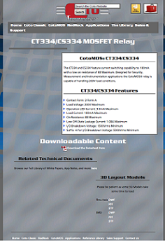 Coto Tech - CT334/CS334 mosfet relay