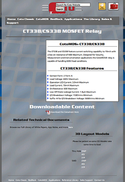 Coto Tech - CT338/CS338 relay