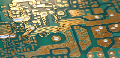 Printed circuit board close up.