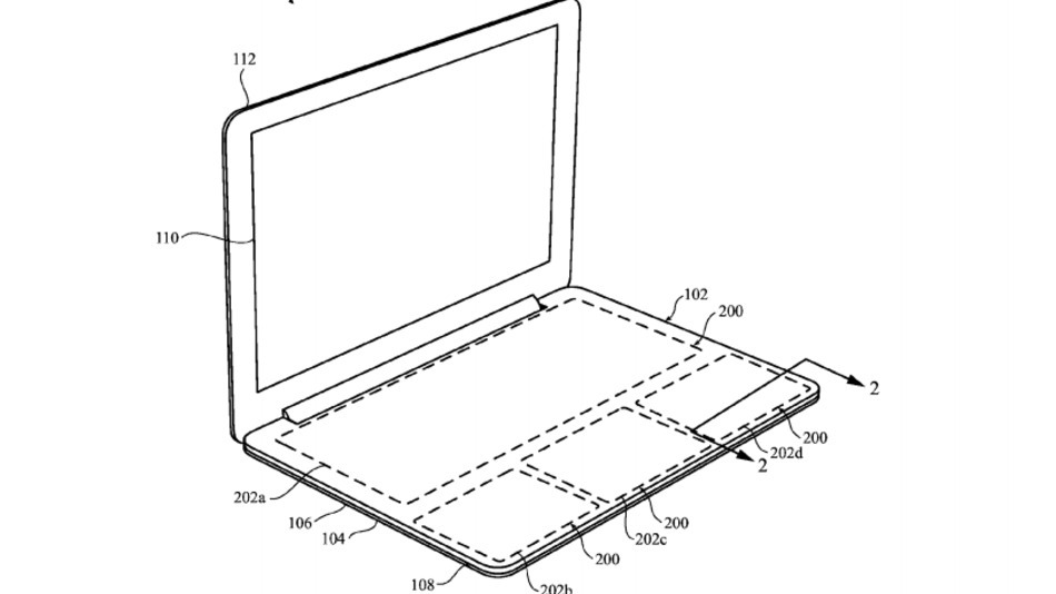 Macbook with keyless keyboard
