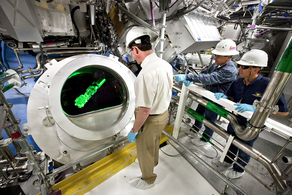 Target Chamber of the National Ignition Facility 