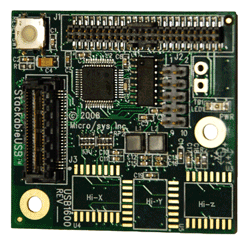 USB module provides triaxial accelerometer