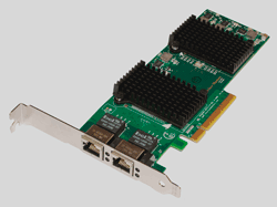 Dual port 10GBASE-T card uses PCIe x8 slot