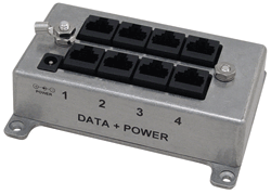 CAT-5 PoE injectors power Ethernet ports