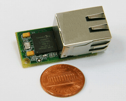 Embedded LAN module connects 10/100Base-T