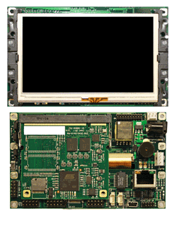 Compact panel PC has 4.3-in. LCD display