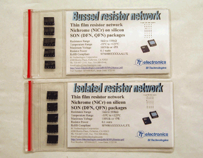 Kits feature isolated, bused resistors