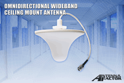 Ceiling-mount antennas cover wide freq. range