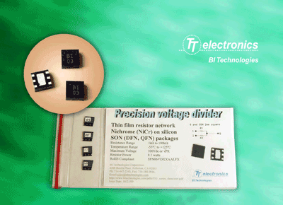 Low-profile resistors featured in sample kit