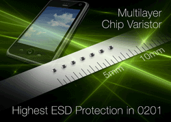 Varistors protect handheld devices from ESD