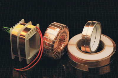 Shielding tape, windings have unique design