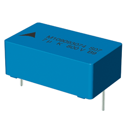 Film capacitors have low insertion height