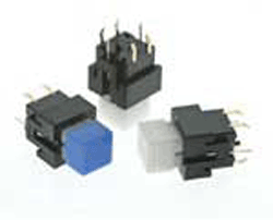 Pushbutton switch has multiple LED colors