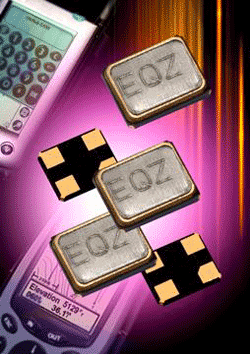 Crystal oscillators operate from 1 to 5 V