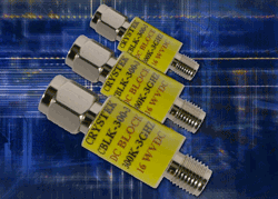 Parts block dc voltage while passing frequencies for 300 kHz to 3 GHz