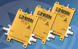 Amplifier modules deliver low phase noise