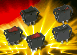 Rocker switches offer illuminated, two-tone versions