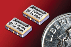 Oscillators operate from 0.75 to 250 MHz