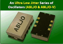 Oscillator series offers low jitter