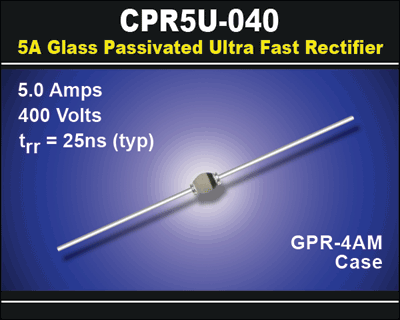 Rectifier provides 25-ns switching speed