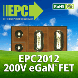 eGaN FET features 200-V, 100-mΩ power transistor