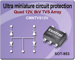 Mini TVS protects interfaces from ESD