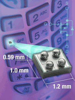 Tiny MOSFET has 495-mΩ on-resistance