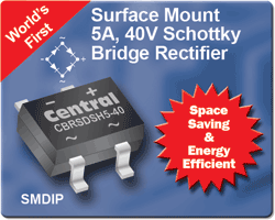 Bridge rectifier comes in SMDIP package