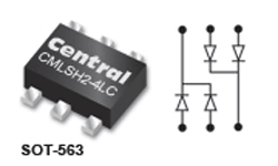 Schottky diode has two 40V isolated pairs