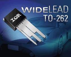 Automotive MOSFET pkg reduces lead R 50%