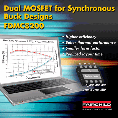 MOSFET integrates high, low sides