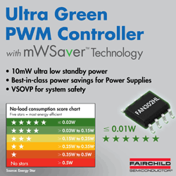 PWM controller offers less-than-10-mW standby power